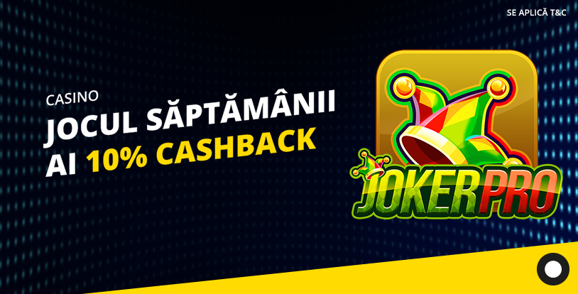 10% cashback la Joker Pro de la eFortuna Logo